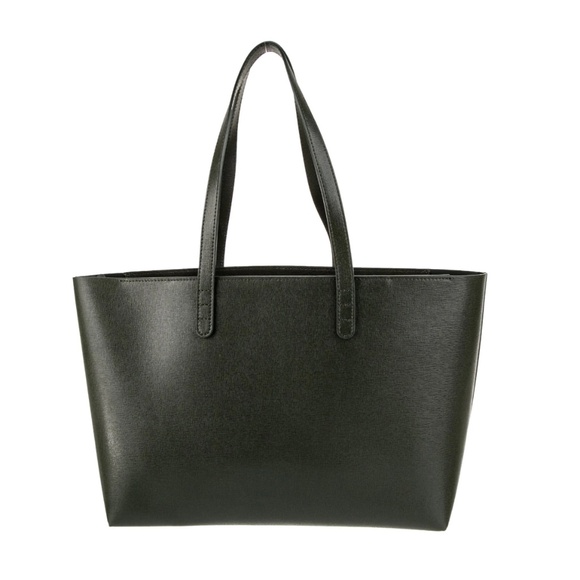 🔥 MANSUR GAVRIEL MOSS GREEN LEATHER. IPPER TOTE🔥 - Picture 3 of 4
